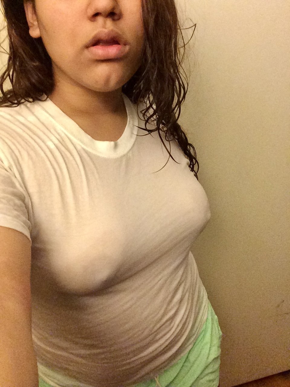 Viral Latina’s tits exposed in see thru wet t shirt on tumblr #bnOaX1Ud