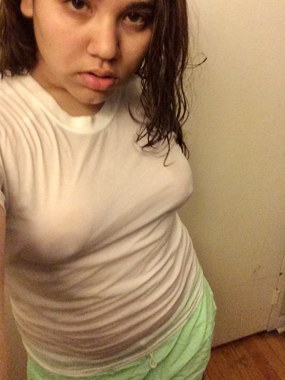 Viral Latina’s tits exposed in see thru wet t shirt on tumblr #zLSy7HcU